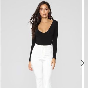 NWT Black LS FashionNova body suit